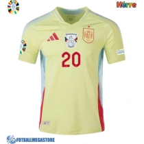 Fotballdrakt Herre Spania Pedri Gonzalez #20 Bortedrakt EM 2024 Kortermet